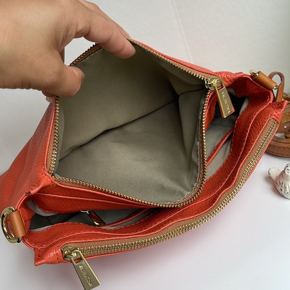 Valentina Triple Entry Genuine Leather Shoulder Crossbody Bag - Picture 11 of 16